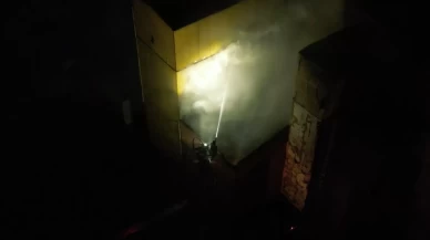 Ankara'da konveyör bant fabrikasında yangın çıktı
