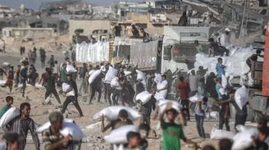 İsrail baskılara dayanamadı: Filistin'e gıda yardımı gidiyor!