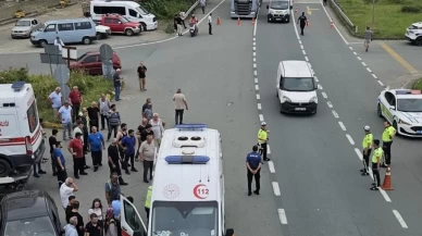 Rize’de iki otomobil çarpıştı: 1 ölü, 8 yaralı