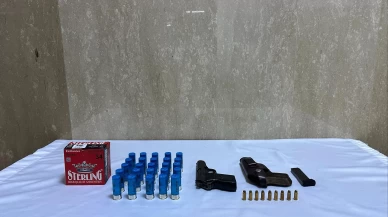 Bingöl’de tabanca ve fişek ele geçirildi