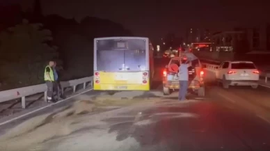 Arızalanan İETT otobüsüne müdahaleye gelmişlerdi!