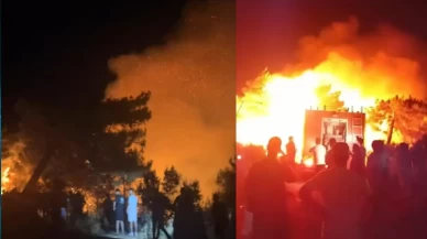 Hatay'da orman yangını! Alevler gökyüzünü kapladı