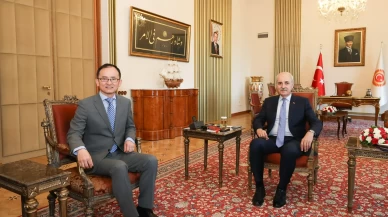 Numan Kurtulmuş, Çin Büyükelçisi Xuebin’i TBMM’de ağırladı
