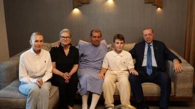 Cumhurbaşkanı Erdoğan’dan Dursun Özbek’e hastanede ziyaret