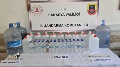 Sahte içki operasyonu: Evden 60 litre kaçak alkol çıktı