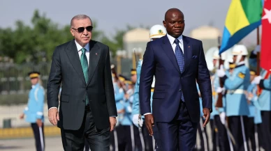 Cumhurbaşkanı Erdoğan, Gabon Cumhurbaşkanı Oligui Nguema'yı resmi törenle karşıladı