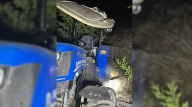 Devrilen traktörün altında kalan sürücü öldü