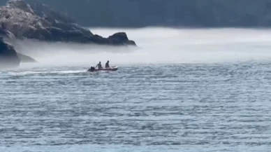 Amasra'da etkili olan sis kartpostallık görüntüler oluşturdu