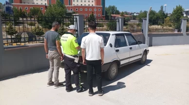 Kastamonu’da drift atan sürücü polis ekiplerince yakalandı