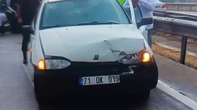 Kırıkkale'de iki otomobil çarpıştı: 5 yaralı