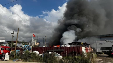 Ordu'da geri dönüşüm tesisinde yangın