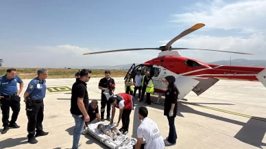 9 aylık bebek ambulans helikopterle Elazığ’a sevk edildi