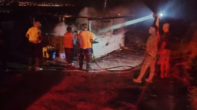 Giresun’da bir iş yeri çıkan yangında kullanılmaz hale geldi