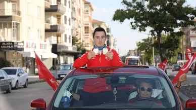 Milli judocu Ahmet Ünal’a memleketinde coşkulu karşılama