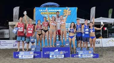 Hopa'da Uluslararası Pro Beach Voleybol Turnuvası heyecanı