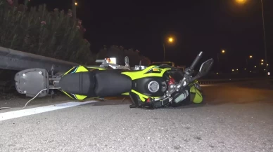 Bariyerlere çarptı 30 metre sürüklendi!