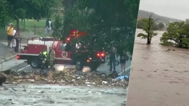 Teksas'ı sel vurdu!