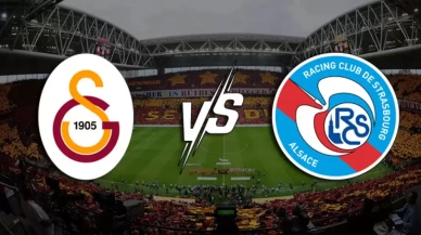 Galatasaray - Strasbourg maçında goller peş peşe geldi