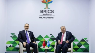 Hakan Fidan, BRICS Zirvesi'nde BM Genel Sekreteri Guterres ile görüştü