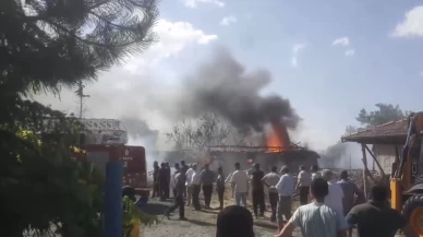 Tokat'ta korkutan yangın