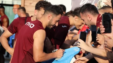 Trabzonspor'da futbolcular taraftarla buluştu