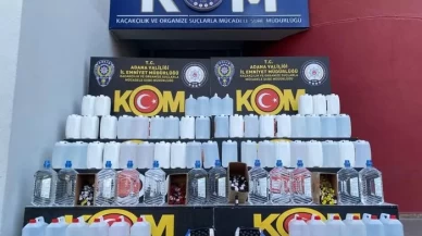 Adana'da KOM ekipleri kaçak etil alkol ele geçirdi
