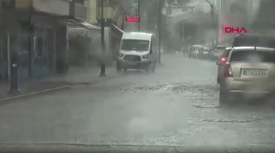 Trabzon'da sağanak yağış su taşkınlarına neden oldu