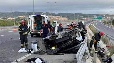 Otomobil takla attı: Anne öldü, eşi ve 3 çocuğu yaralı