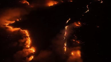 Bursa'nın Orhaneli ilçesindeki orman yangınına müdahale sürüyor