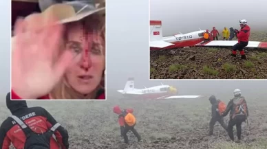 "Uçağımız dağa çarptı, yardım edin" dedi