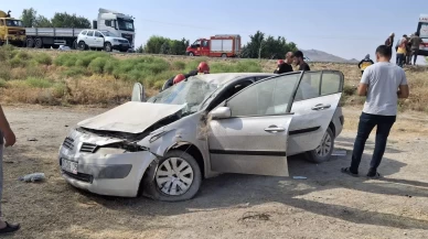 Konya'da otomobil şarampole devrildi: 3 yaralı