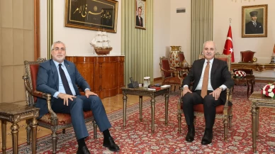 TBMM Başkanı Kurtulmuş, Çalışma ve Sosyal Güvenlik Bakanı Işıkhan'ı kabul etti