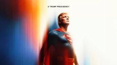 Trump 'Supermen' olarak paylaşıldı