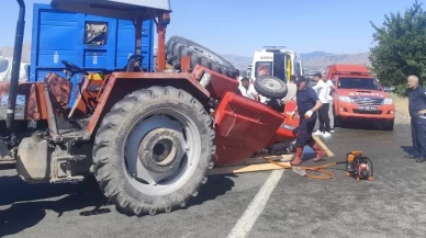 Malatya'da traktör tırla çarpıştı: 1 ölü