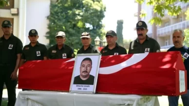 Orman şehidi son yolculuğuna uğurlandı...