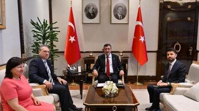 Cumhurbaşkanı Yardımcısı Yılmaz, AB Türkiye Delegasyonu Başkanı Ossowski ile bir araya geldi