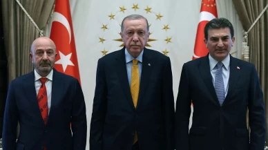 Cumhurbaşkanı Erdoğan, OYAK Yönetim Kurulu Başkanı Aksakallı'yı kabul etti