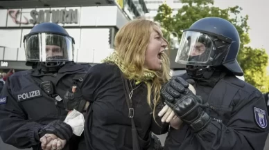 Gazze'ye destek eylemine sert müdahale