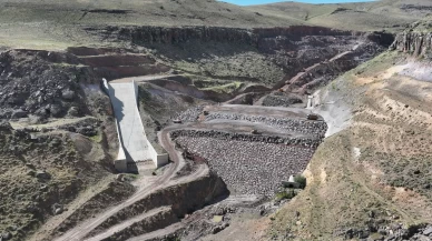 Yukarıgöçmez barajında çalışmalar devam ediyor