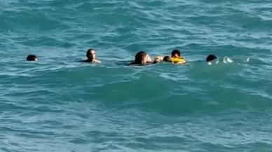 Arnavutköy’de denize giren kişi son anda ölümden döndü