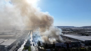 Hırdavat mağazasında çıkan yangın mobilya fabrikasına sıçradı