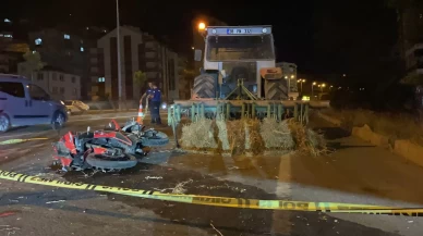 Kayseri'de motosiklet-traktör kazası: Genç sürücü hayatını kaybetti