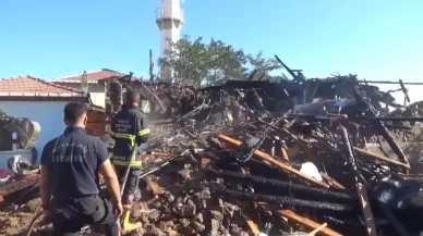 Çanakkale'de imamın evi yandı