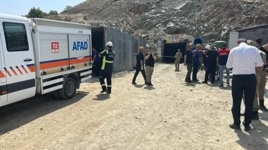Elazığ'da maden ocağında göçük meydana geldi