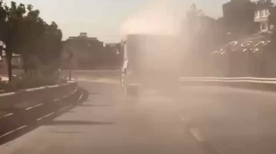 Hatay'da yükünü yola saçan sürücüye ceza kesildi