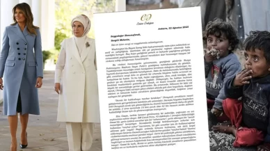 Emine Erdoğan'ın Melania Trump'a gönderdiği Gazze mektubu dünya basınında