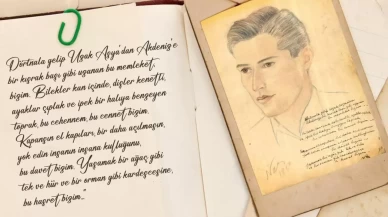 Nazım Hikmet'in şiir, çizim ve imzası gün yüzüne çıktı