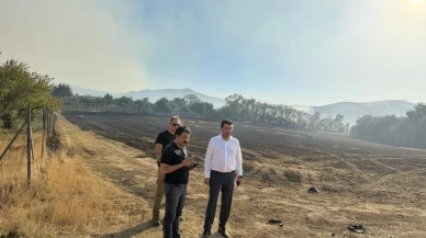 Kırşehir'de anız yangını 3 köye sıçradı, yerleşim yerlerine ulaşmadan kontrol altına alındı