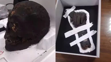 İçlerinde mumya kafatası ve eli de olan 13 tarihi eser Mısır’a iade edildi