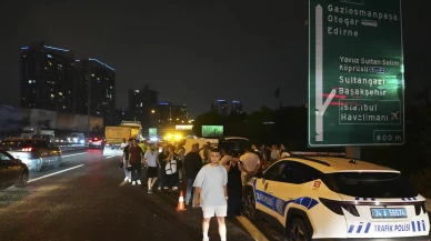 TEM Eyüpsultan mevkiinde zincirleme kaza! 16 araç birbirine girdi